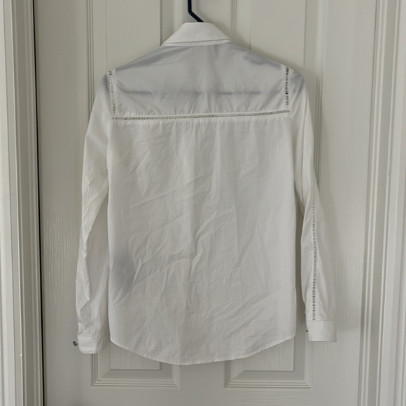 The Kooples White Button Down Shirt with Detail XS - Picture 4 of 7